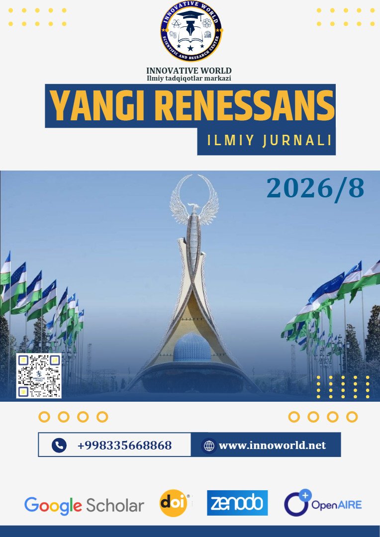 					View Vol. 3 No. 8 (2026): YANGI RENESSANS
				